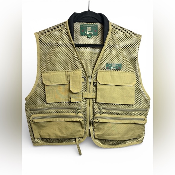 Orvis Fly Fishing Utility Vest Green Mesh Tactical Outdoor Vintage Y2K XL- NWOT